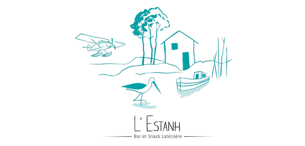 Logo Estanh fond transparant paysage